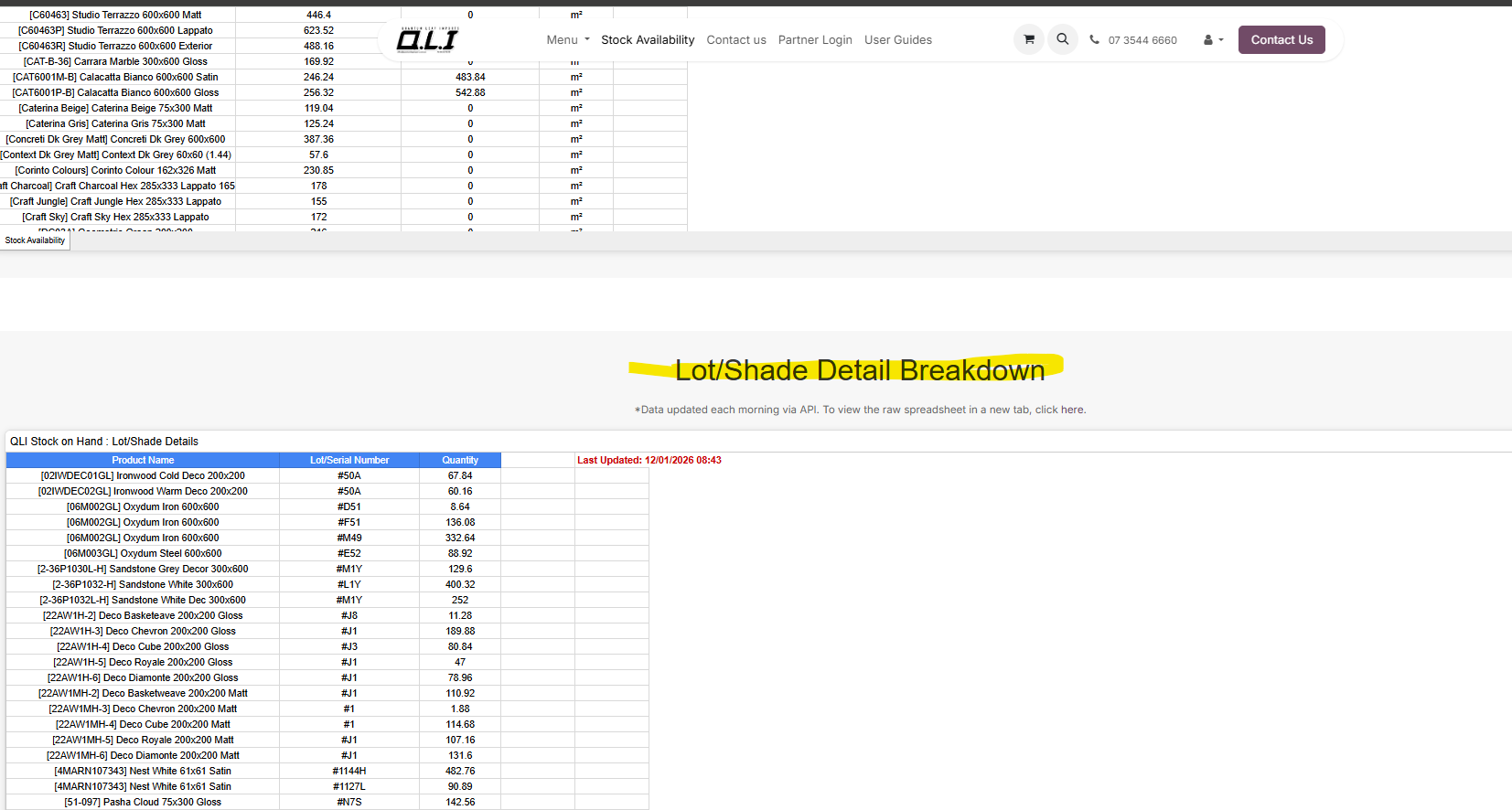 How to see Batches of Available Stock | QLI Wholesale