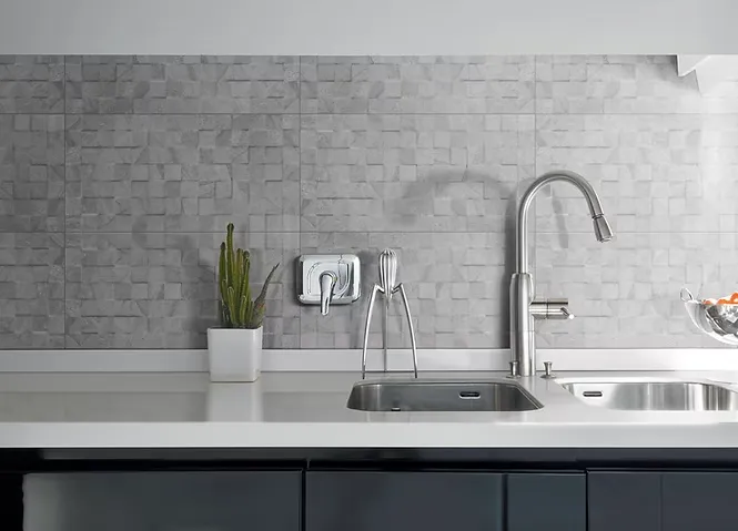 [2-36P1030L-H] Sandstone Grey Decor 300x600