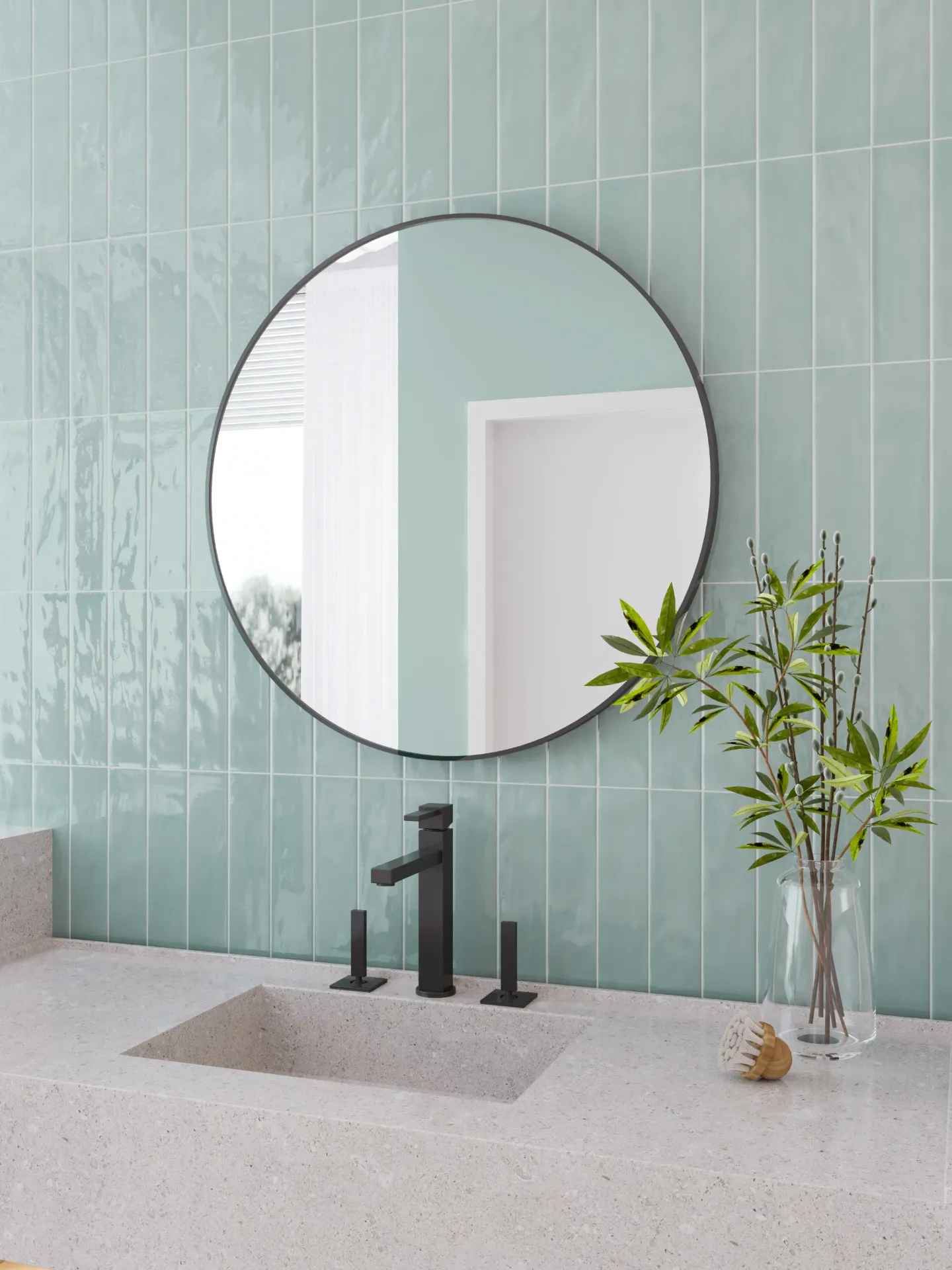 [51-213] Pasha Seafoam 75x300 Gloss