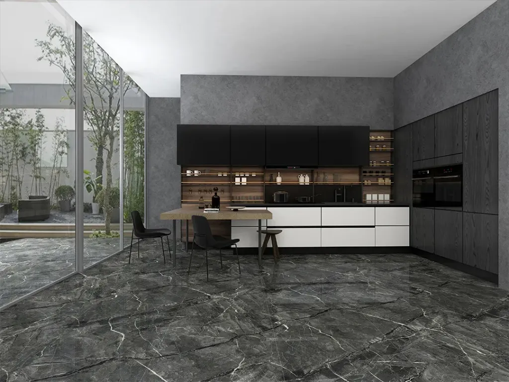 [888LW07B] Elegant Graphite 800x800 Gloss