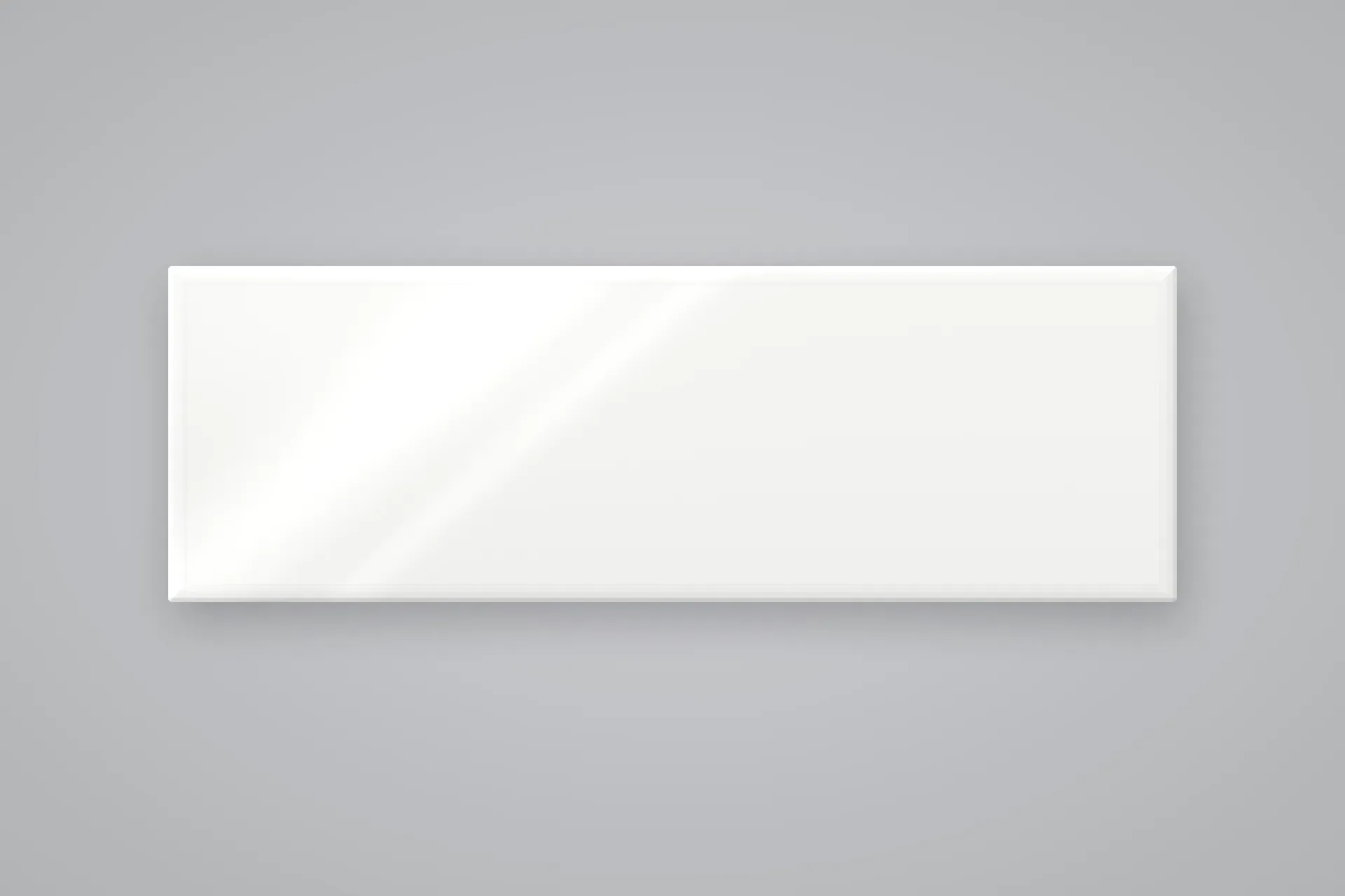 White Bevel Gls 10x30 (1.2/100.80)