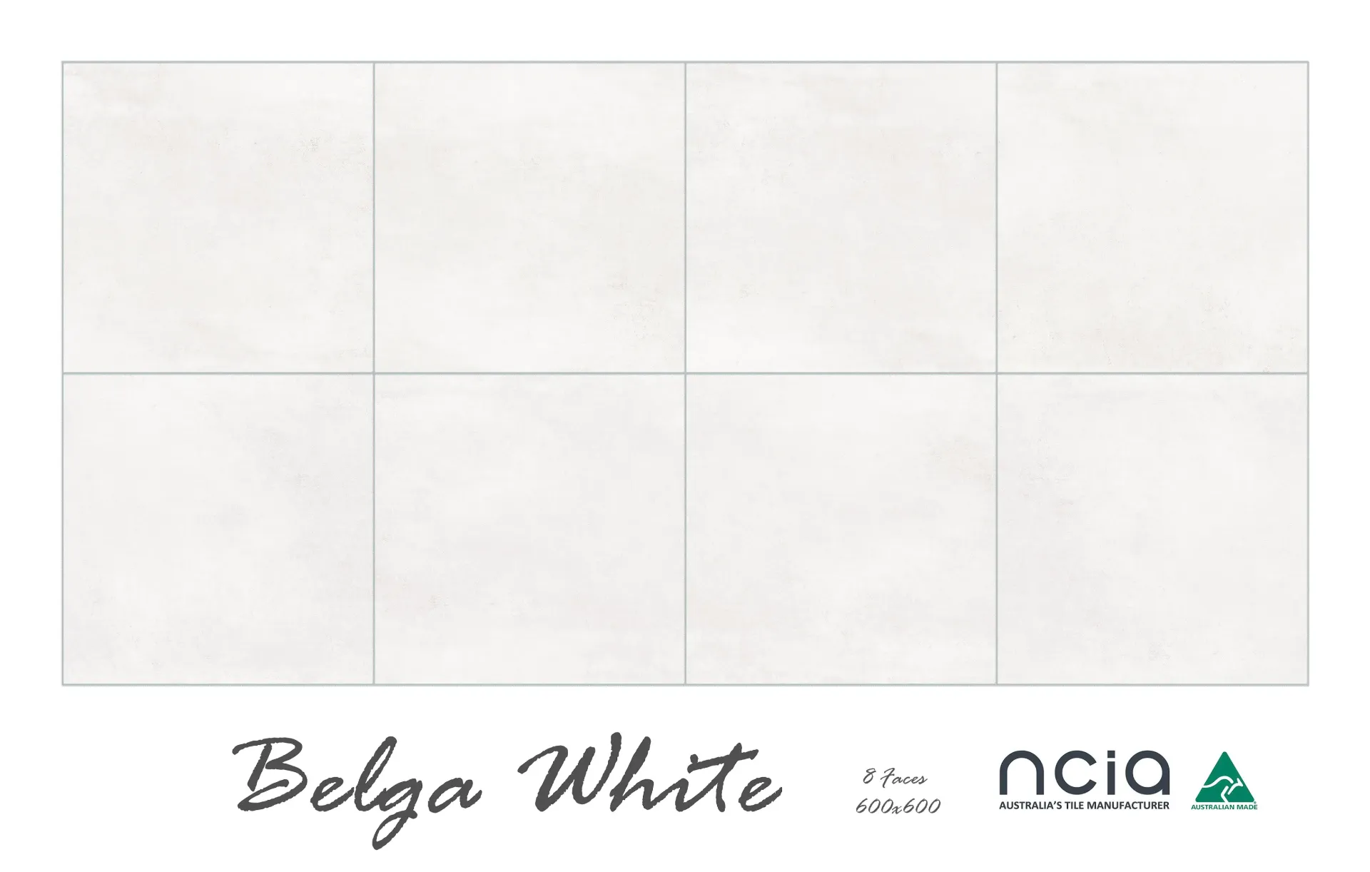 Belga White 45x45 Matt Seconds Grade