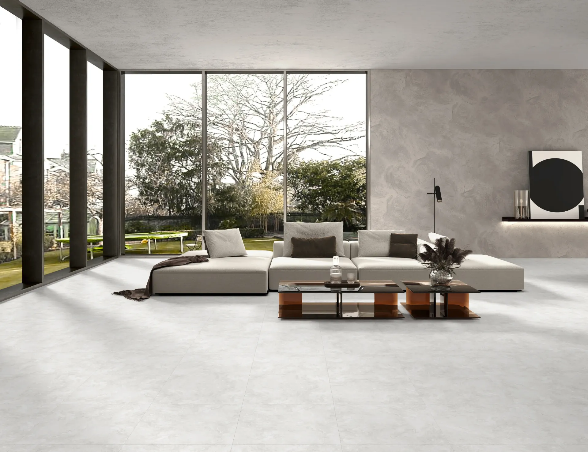 Travertine White 600x600 Polished