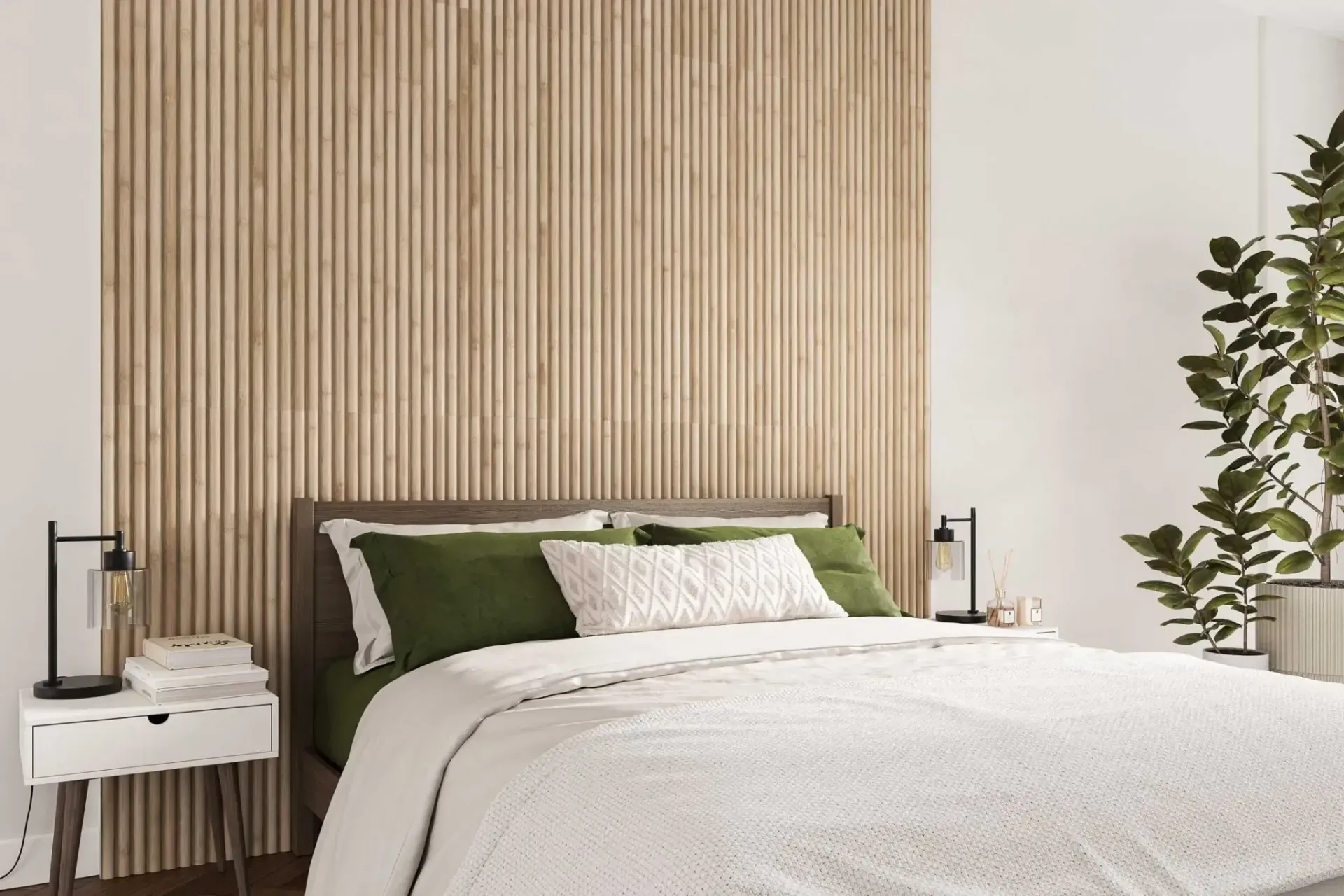 Fluted Bamboo Oak 40x120