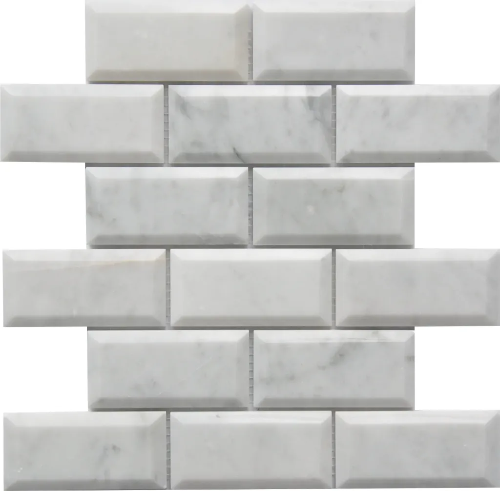 Carrara White Brick Mosaic