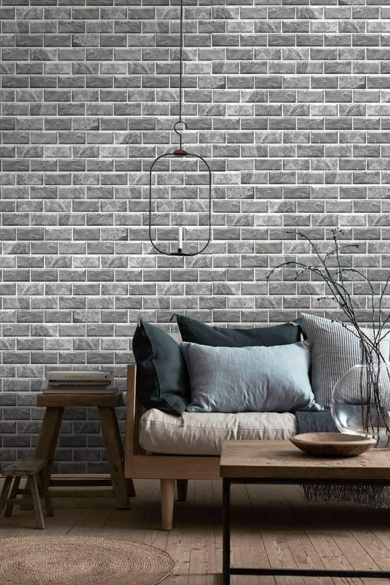 [LAD5008] Italy Grey Brick Mosaic