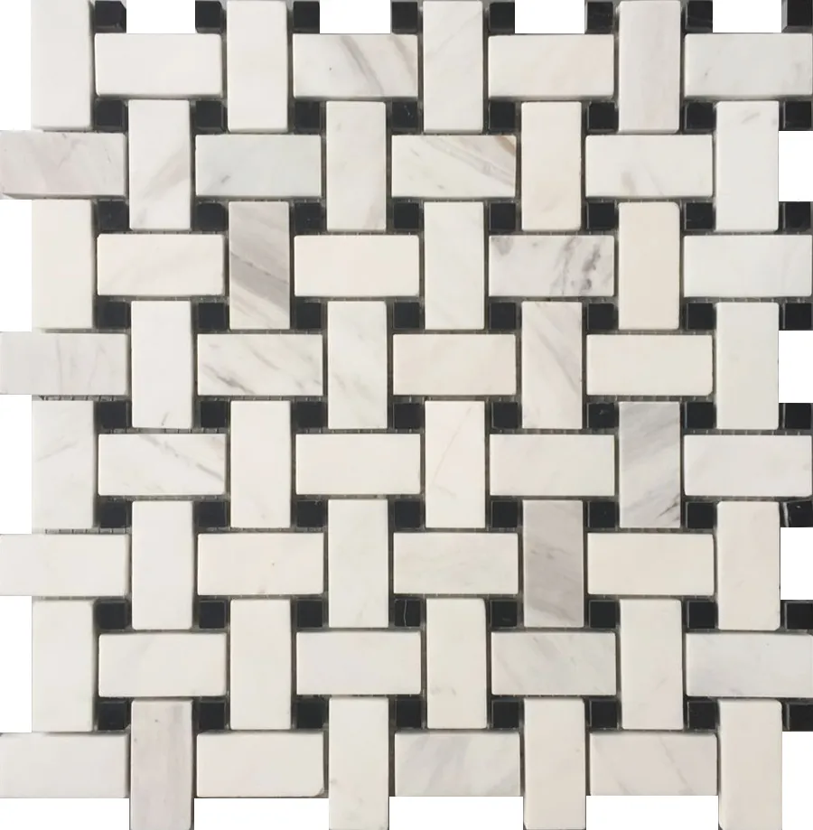 Carrara Basketweave Mosaic