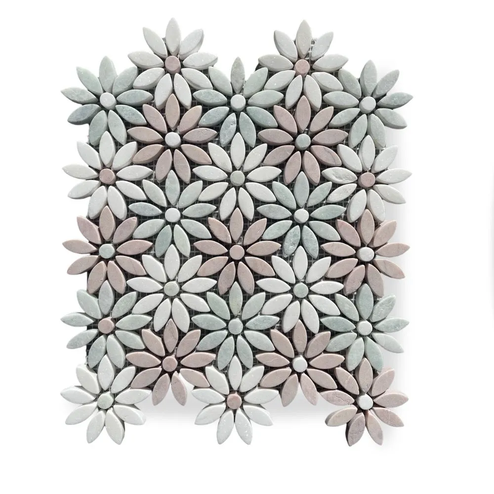 [LAY175] Antique Daisy Mosaic