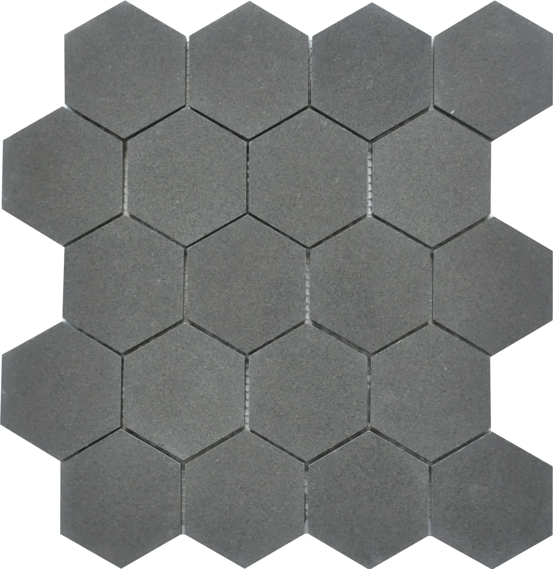 [LAY3006 (Grey Colour)] Basaltina Hex Mosaic