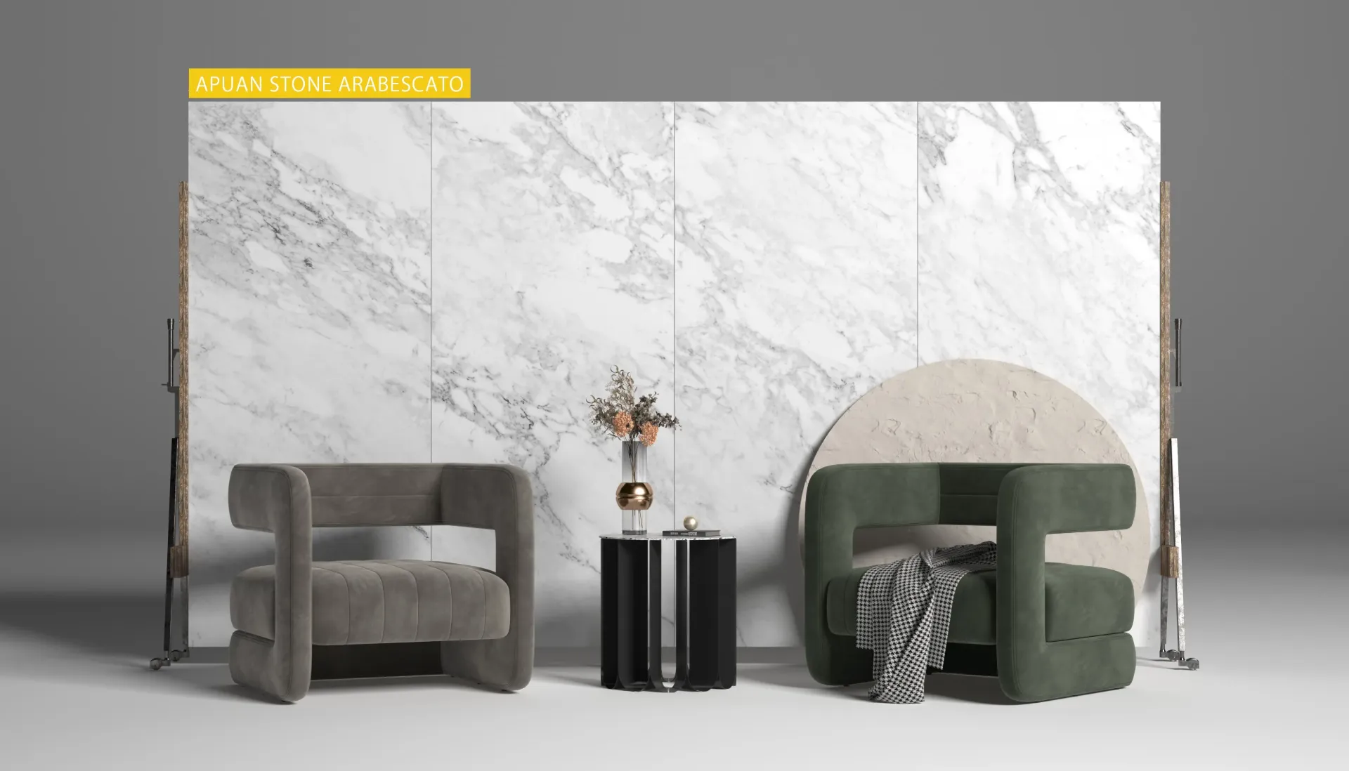 [MTD601200PH] APUAN STONE 600X1200 Arabescato Pearl Satin