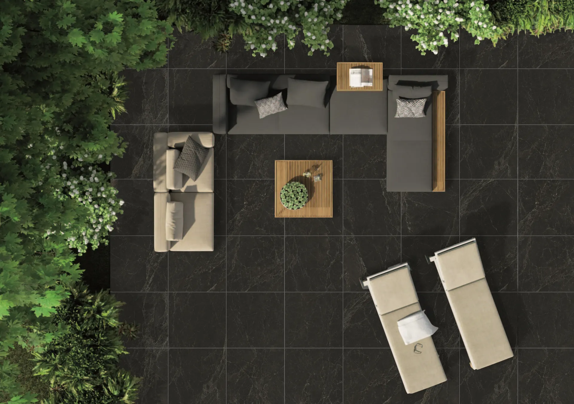 Pietra Nero 60x60 (1.44)