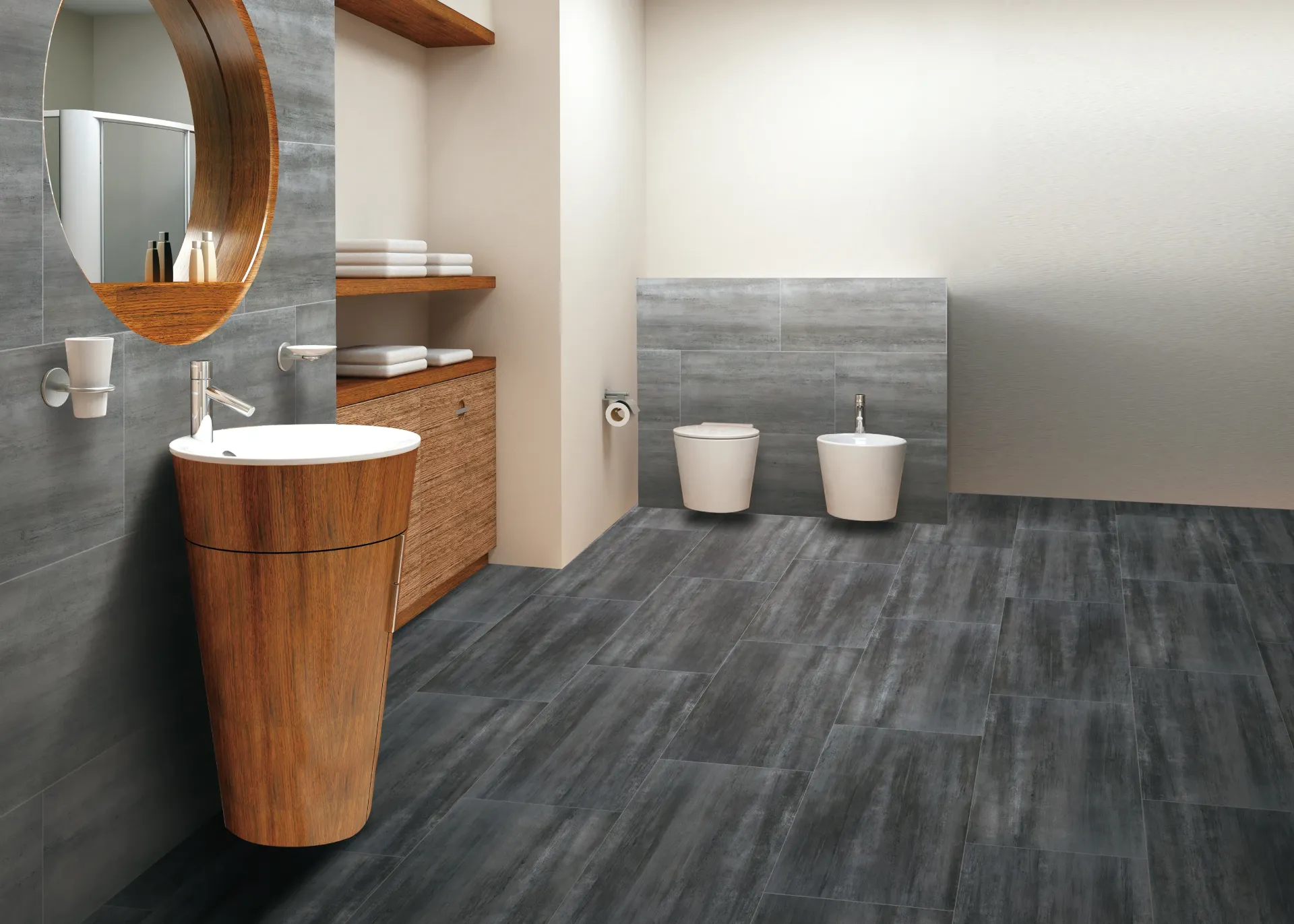 [QI459M2043M] Destressed Wood 450x900 Polish