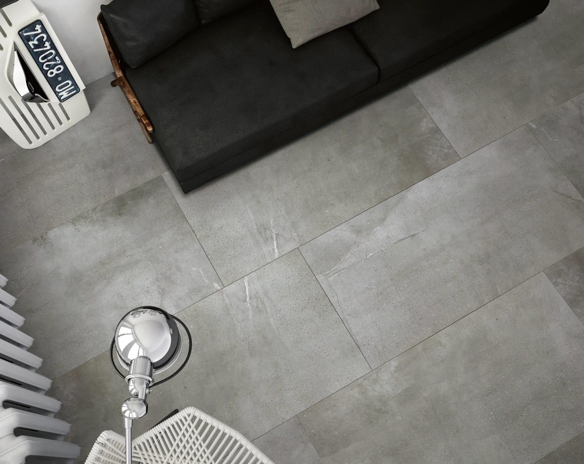 [YI459S5217] Manor Dark Grey 450x900 Matt