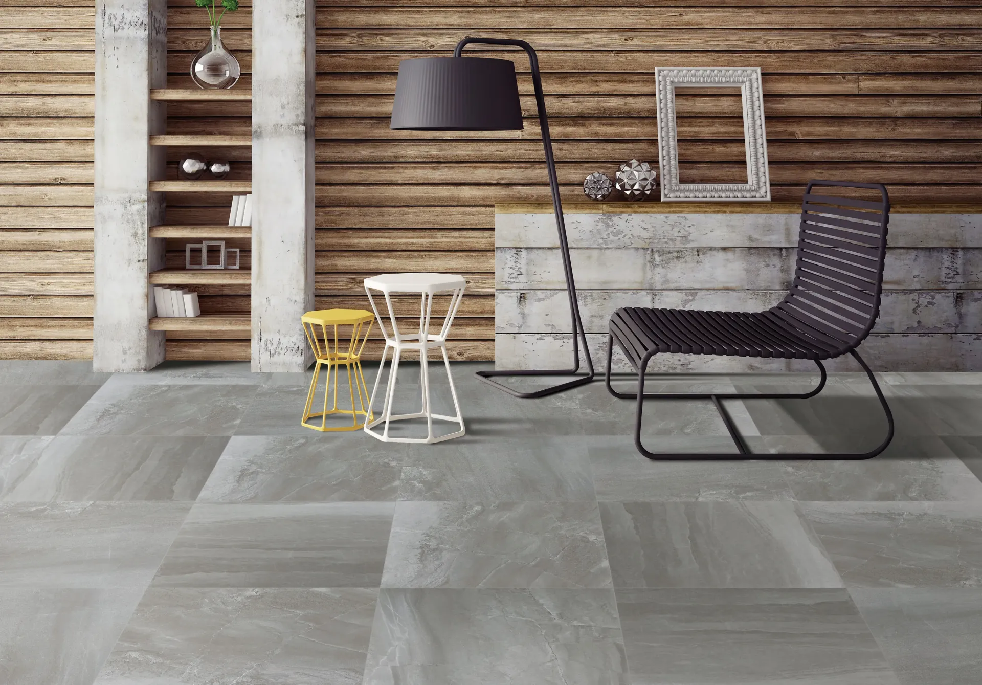 [YNI6P1025] Zeus Dk Grey Matt 60x60