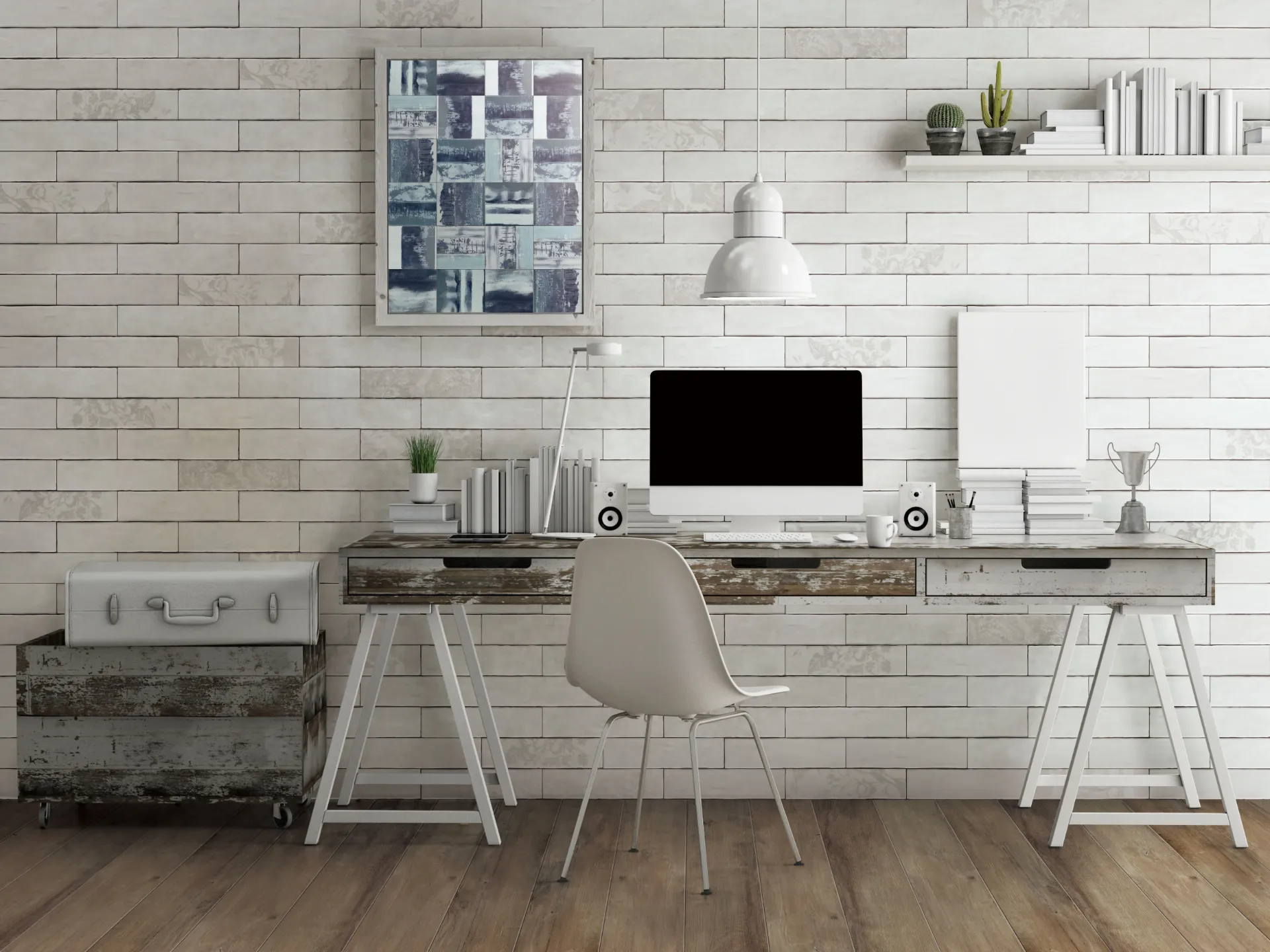 [YD75300] Yesterday White 75x300 Matt Subway