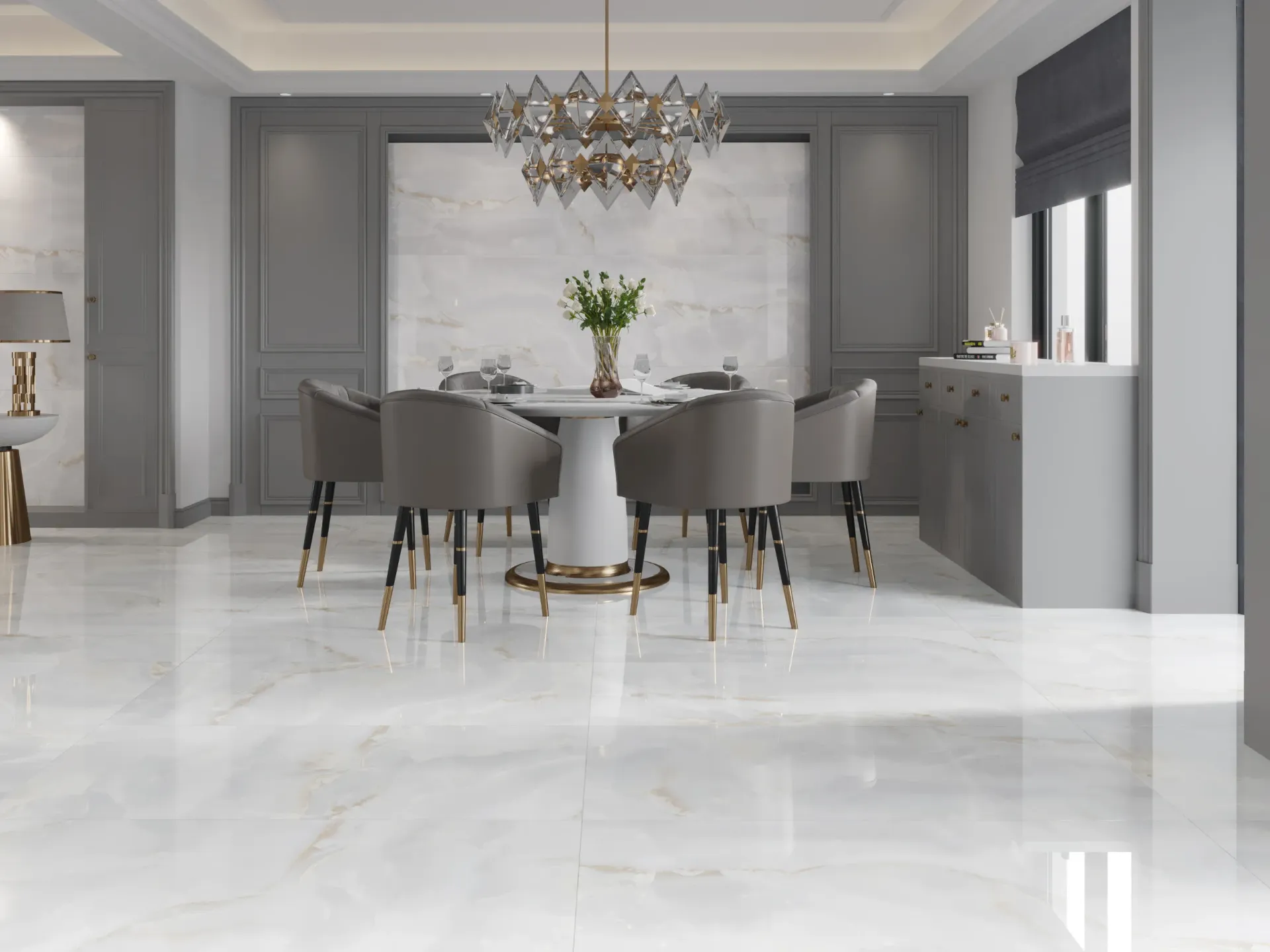 [Pearl Onyx Silver 60x120] Pearl Onyx Silver 600x1200 Gloss