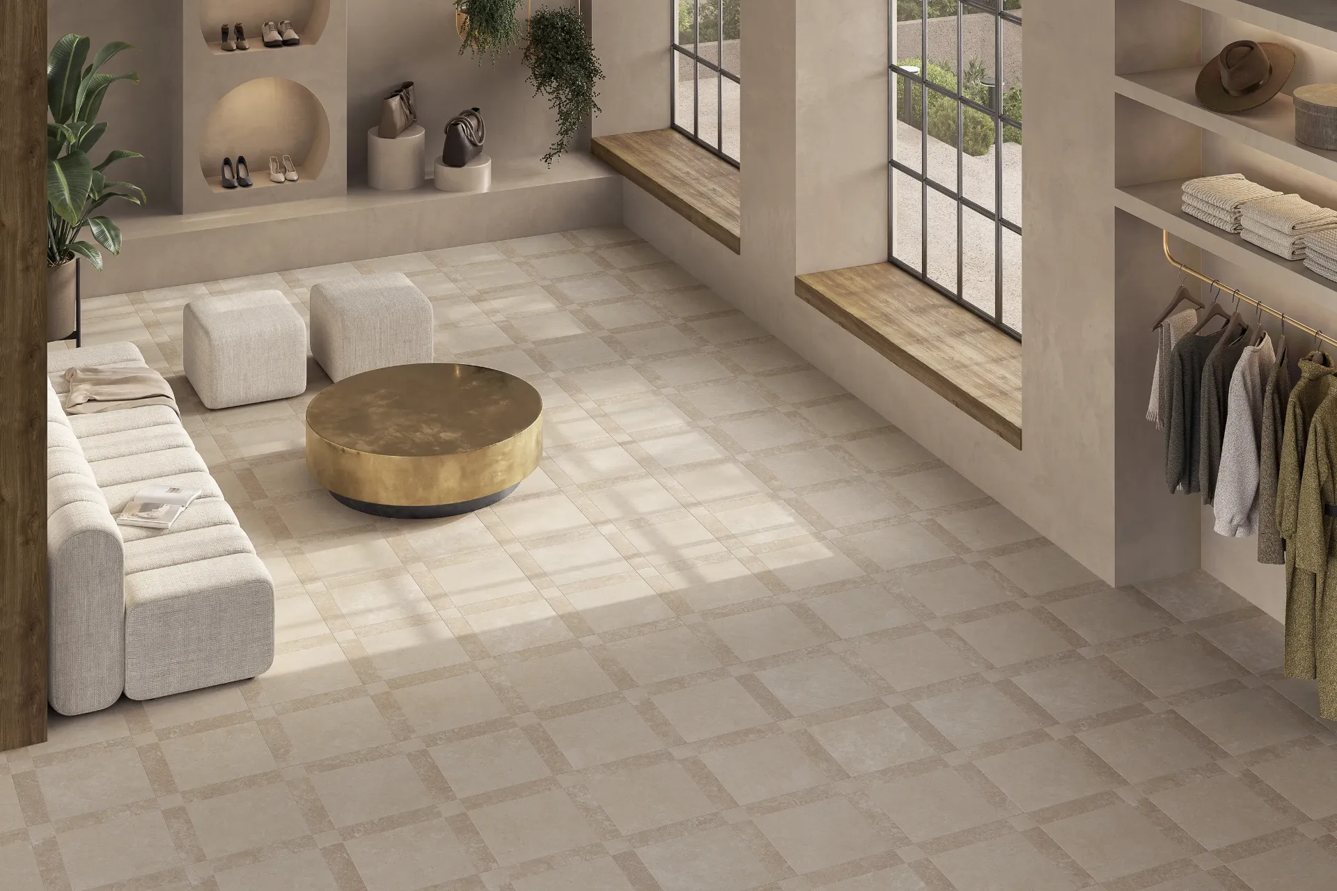 Grace Stone Beige 44x44