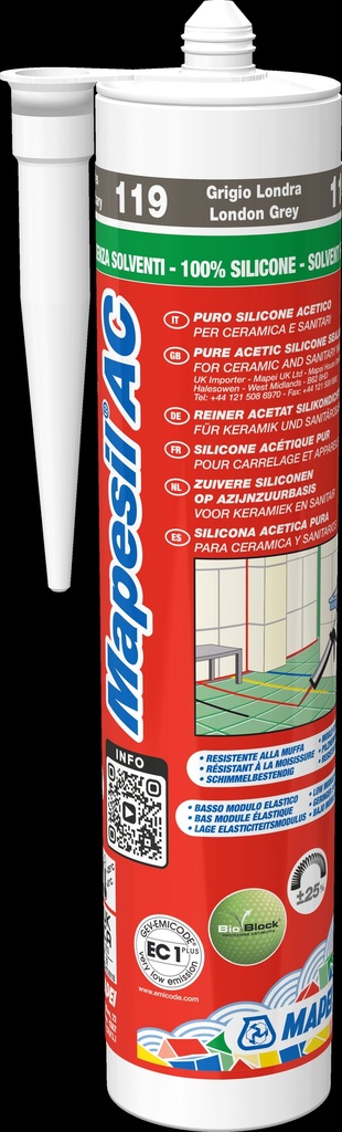 Mapei Mapesil AC London Grey 119 310ML